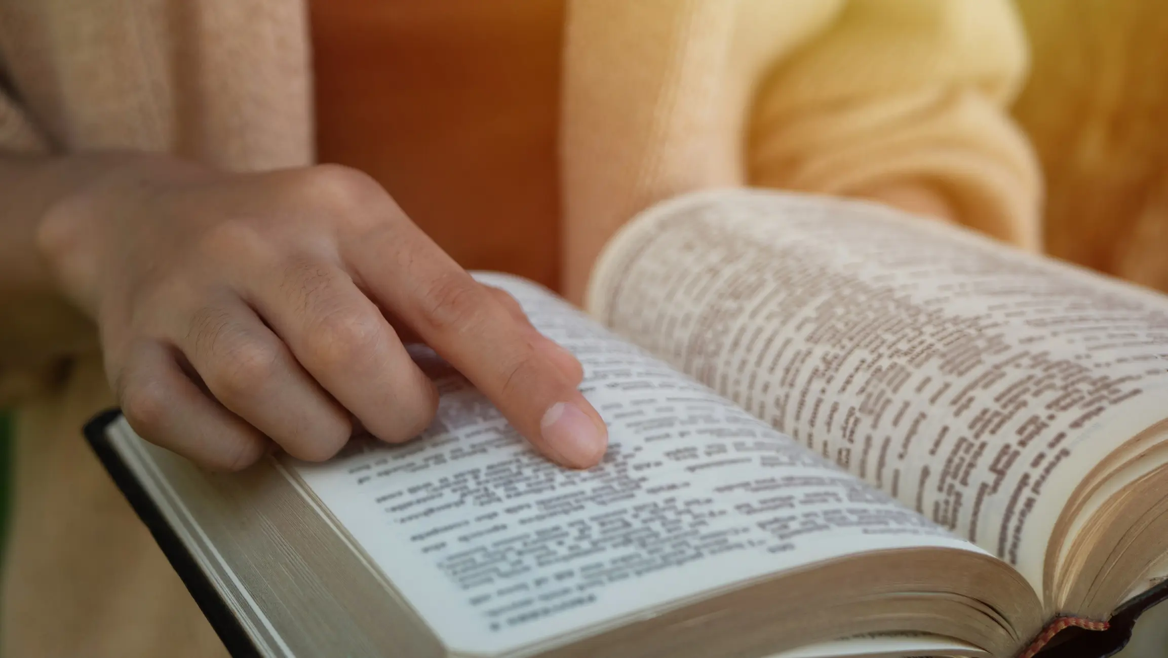the woman sitting readings Bible a Holy Bible for faith, spirituality With the sunlight in the morning for church concept for faith,